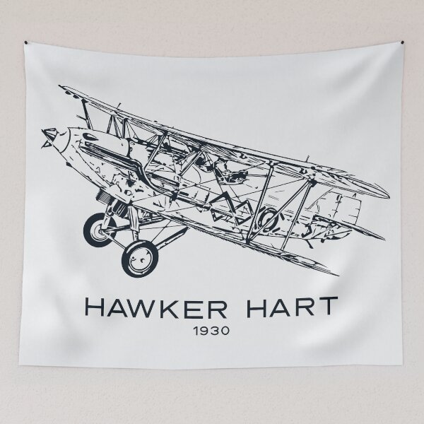 Item preview, Hawker Hart 1930 British Biplane Light Bomber designed and sold by Lakeric Cityscapes.