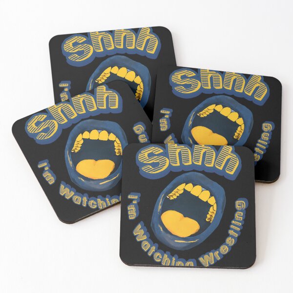 Item preview, Shhh I'm Watching Wrestling designed and sold by AlchemyColor.