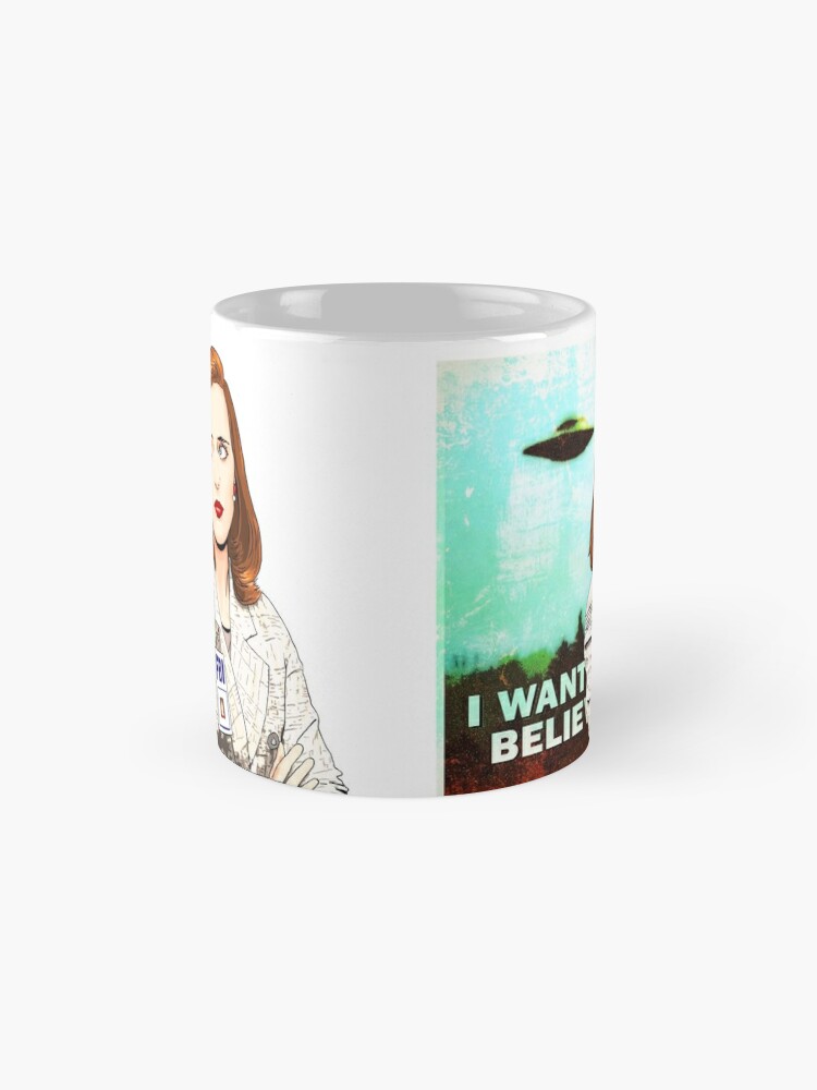 X File the Truth is Out There Ceramic Mug Dana Scully and Fox