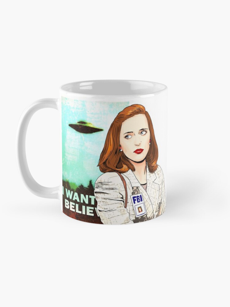 X File the Truth is Out There Ceramic Mug Dana Scully and Fox