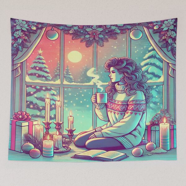 Item preview, Serene Christmas by the Window designed and sold by Genady.