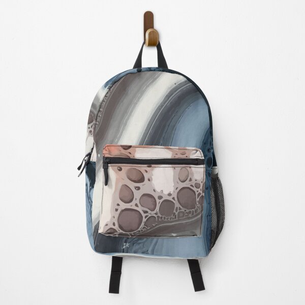 Item preview, Marbled abstract, blue, pink, white, paper marbling,patterns that mimic the fluidity of water or the veining found in natural stone like marble or agate designed and sold by Collagedream.