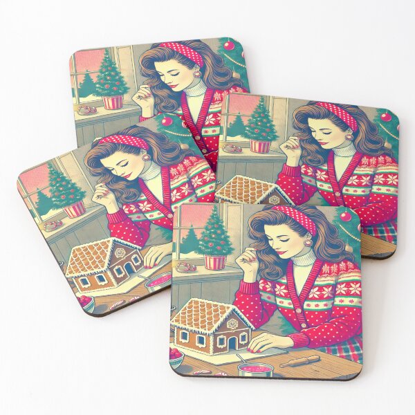 Item preview, Festive Gingerbread Decorating in Retro Style designed and sold by Genady.