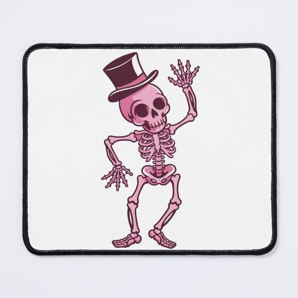 Item preview, Dance with Death, Preppy Skeleton With Hat Dancing Skeleton Pink Skeleton designed and sold by Cr320.
