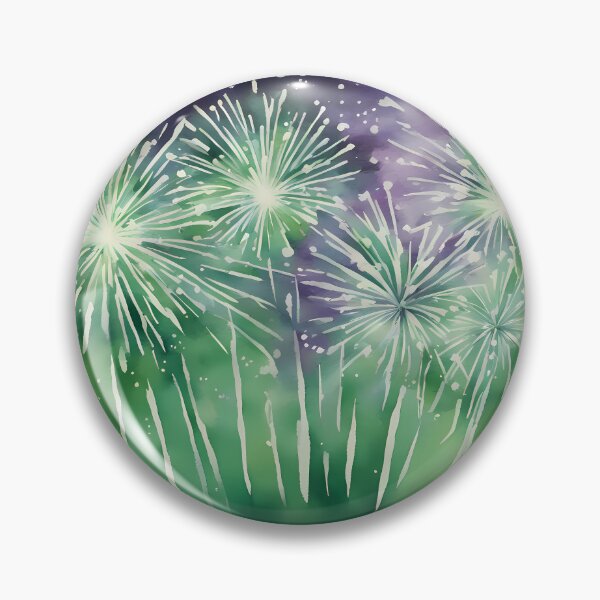 Item preview, Green and Purple Fireworks designed and sold by CalmnessbyChoice.