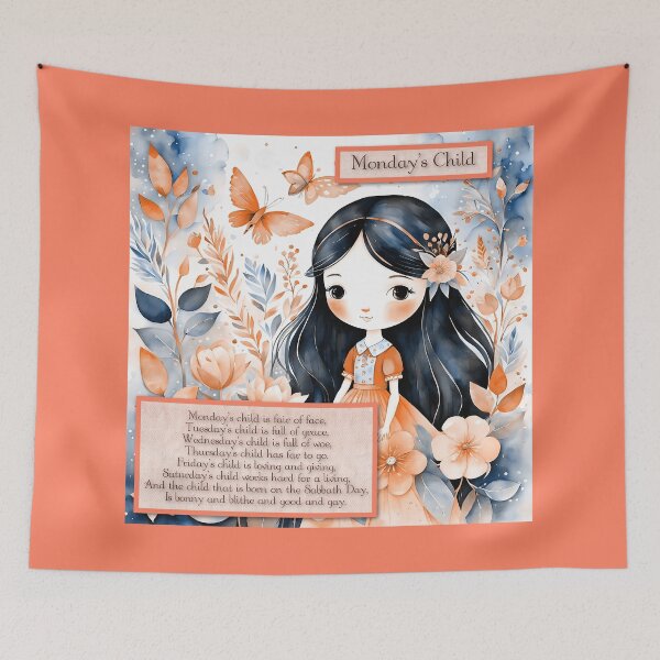 Item preview, Monday's Child designed and sold by Leslie Montgomery Art.