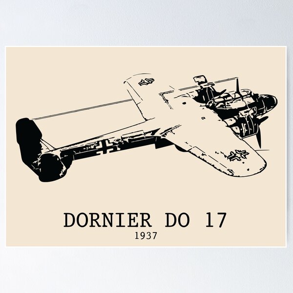 Item preview, Dornier Do 17 WWII German Light Bomber designed and sold by Lakeric Cityscapes.