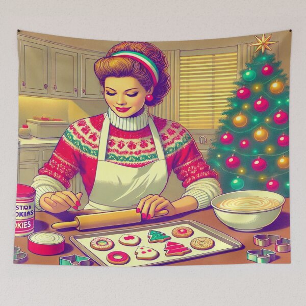 Item preview, Festive Cookie Decorating in Retro Style designed and sold by Genady.