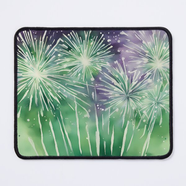 Item preview, Green and Purple Fireworks designed and sold by CalmnessbyChoice.