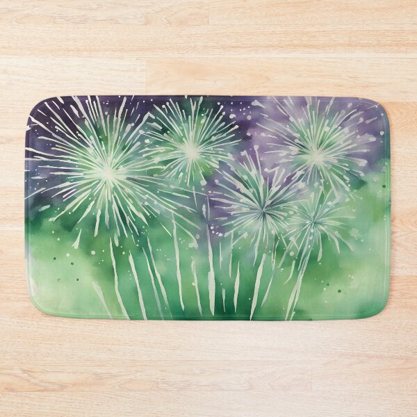 Item preview, Green and Purple Fireworks designed and sold by CalmnessbyChoice.
