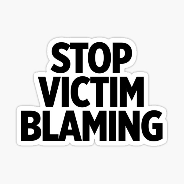 Stop Victim Blaming ~ Motivation Mantra Yoga Sticker For Sale By