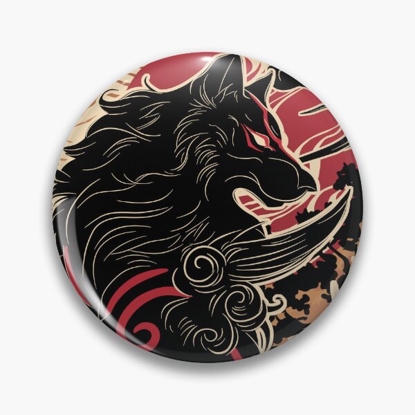 Item preview, Black Okami inspired art designed and sold by CeltyRysuje.