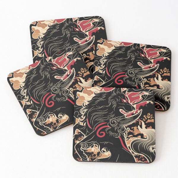 Item preview, Black Okami inspired art designed and sold by CeltyRysuje.
