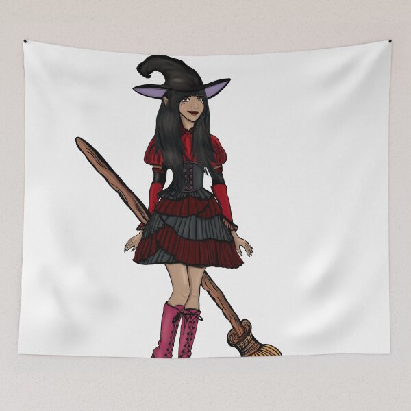 Item preview, Witch with spell designed and sold by ArbuzWorldz.