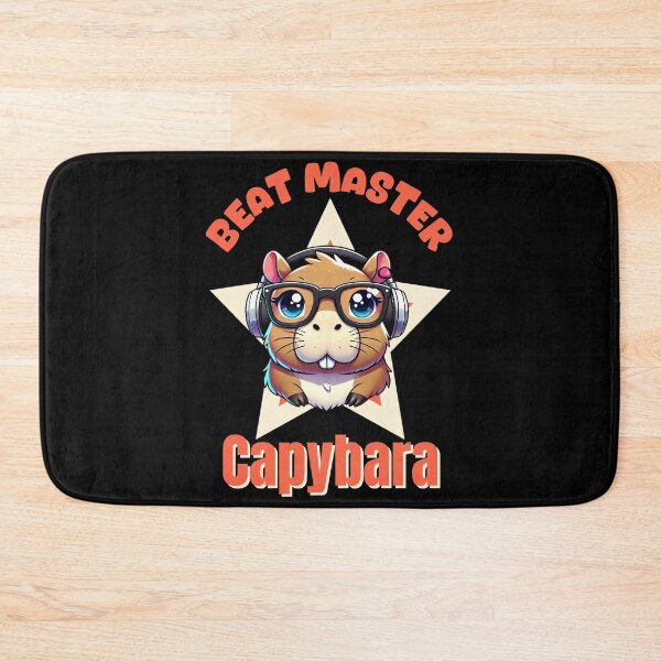Item preview, beat master Capybara, Capybara with Glasses and Hearing Aids  designed and sold by LWOI.