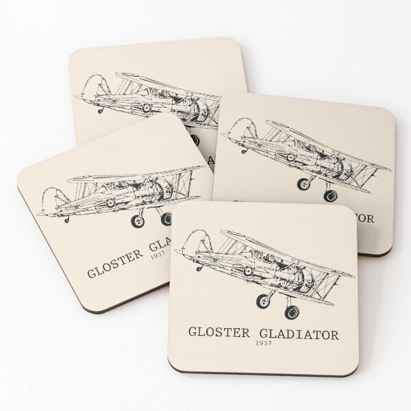 Item preview, Gloster Gladiator WWII British Biplane Fighter designed and sold by Lakeric Cityscapes.