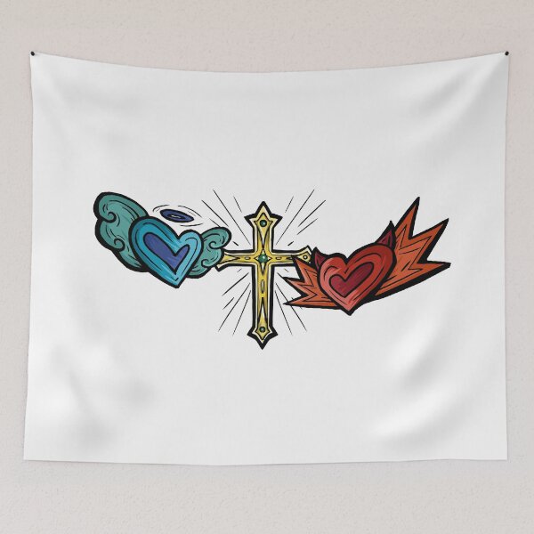 Item preview, Angel and Devil Hearts designed and sold by Ma-chan.