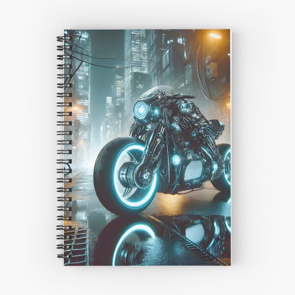Item preview, Cyberpunk electric bike with blue lights designed and sold by cyberheadscifi.