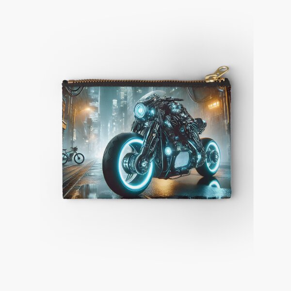 Item preview, Cyberpunk electric bike with blue lights designed and sold by cyberheadscifi.