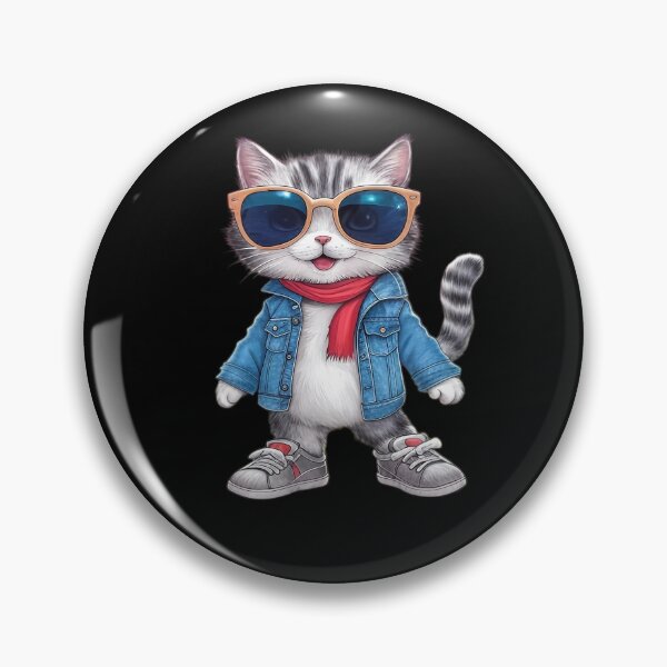 Item preview, Cool Cat in Shades designed and sold by Linework Studio.
