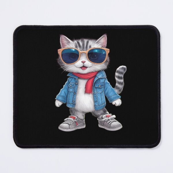 Item preview, Cool Cat in Shades designed and sold by Linework Studio.