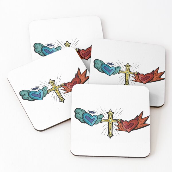 Item preview, Angel and Devil Hearts designed and sold by Ma-chan.