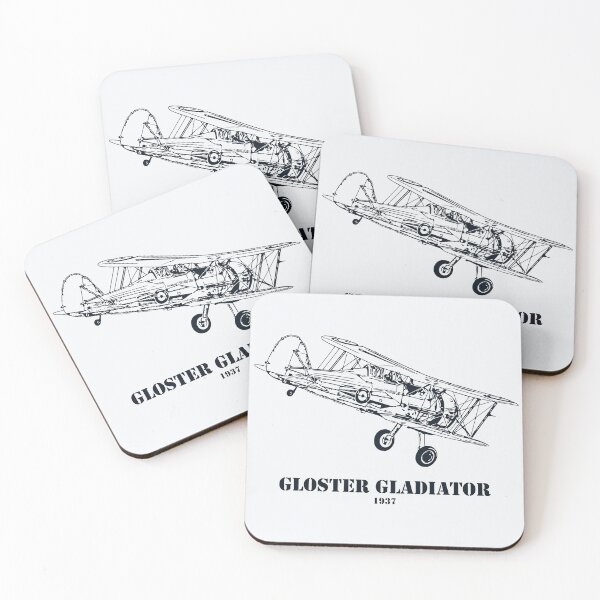 Item preview, Gloster Gladiator WWII British Biplane Fighter designed and sold by Lakeric Cityscapes.