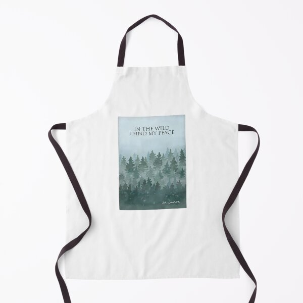 Item preview, In the wild I find my peace. Misty forest woodland designed and sold by Scat the cat.