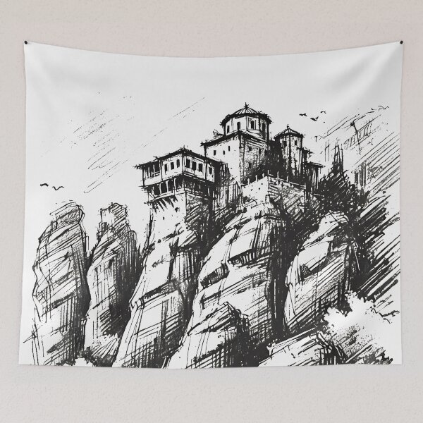 Item preview, Meteora Kalambaka Monastery designed and sold by PenguinPalace.