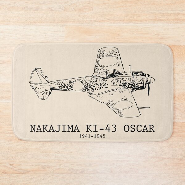 Artikelvorschau, Nakajima Ki-43 Oscar, japanischer Jäger aus dem Zweiten Weltkrieg entworfen und verkauft von Lakeric Cityscapes.