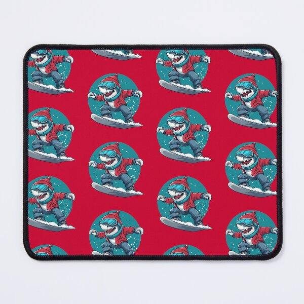 Item preview, Christmas Snowboarding Shark - Chill, Cool, Carefree, Winter, Snowboard designed and sold by Fantasy Masterpiece.
