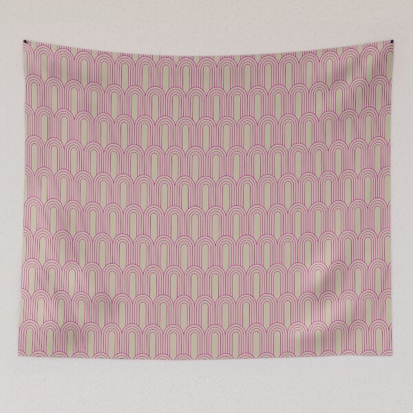 Item preview, Art Deco Pattern 14 - Bold Magenta on Off-White designed and sold by elektronen.