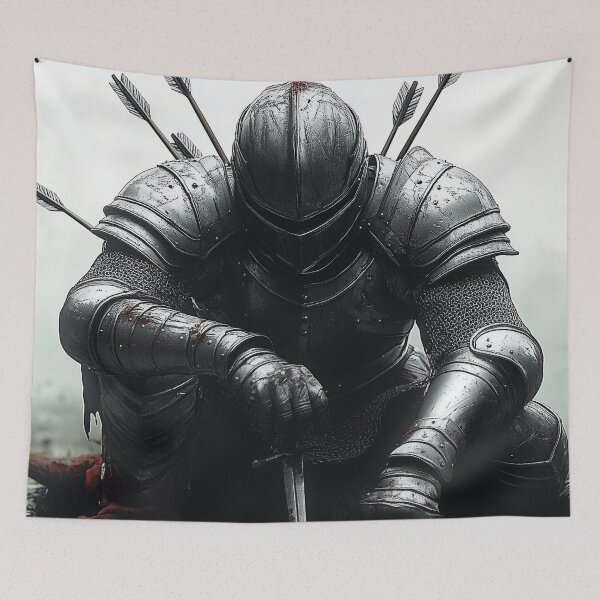Item preview, Fallen Knight in Misty Forest Standoff designed and sold by willmmcintosh.