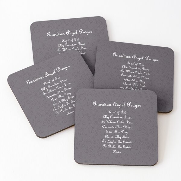 Item preview, Guardian Angel Prayer Charcoal designed and sold by LitanyLane.