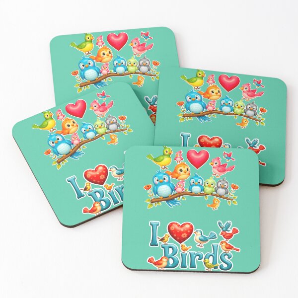 Item preview, I LOVE BIRDS CUTE FUN NATURE STICKER PACK #3 designed and sold by Arts4U.