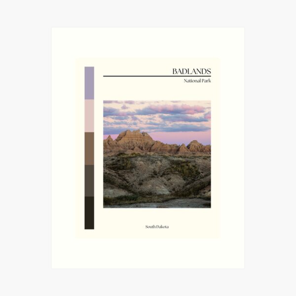 Item preview, Badlands National Park poster designed and sold by Sampai811.