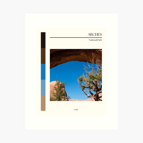 Item preview, Arches National Park poster designed and sold by Sampai811.
