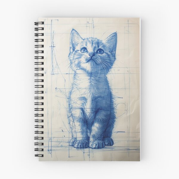 Item preview, Tabby kitten gazing upward in surreal artwork designed and sold by Piotrek0001.