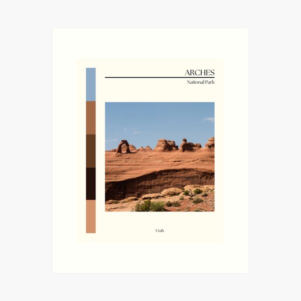 Item preview, Arches National Park poster designed and sold by Sampai811.