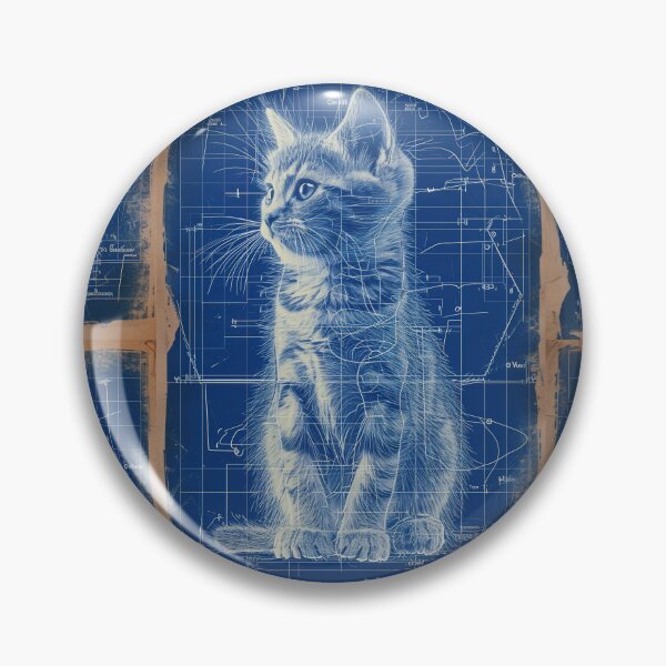 Item preview, Playful kitten amidst delicate linework and sketches designed and sold by Piotrek0001.