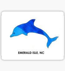 Sea Blue Dolphin (Emerald Isle, NC) Sticker