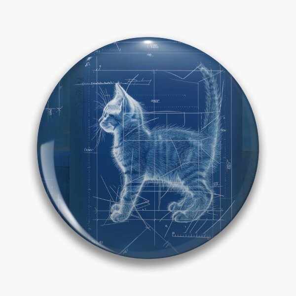 Item preview, Modern kitten art inspired by architecture and design designed and sold by Piotrek0001.