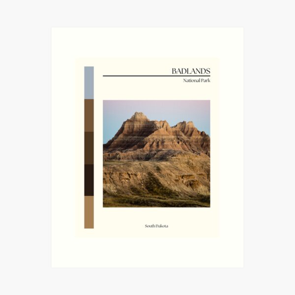 Item preview, Badlands National Park poster designed and sold by Sampai811.