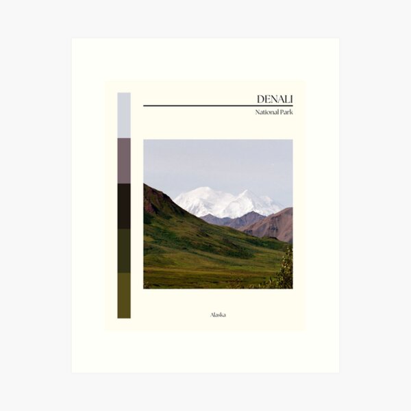 Item preview, Denali National Park poster designed and sold by Sampai811.