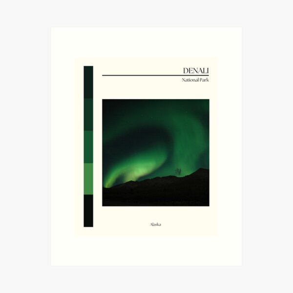 Item preview, Denali National Park poster designed and sold by Sampai811.