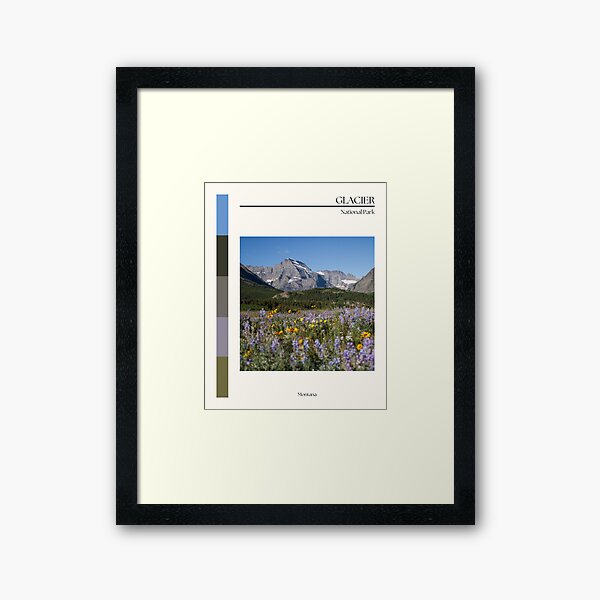 Item preview, Glacier National Park poster designed and sold by Sampai811.