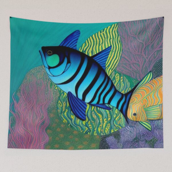 Item preview,  Abstract Exotic Fish designed and sold by TheDarkWardrobe.