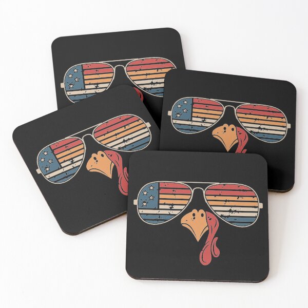 Item preview, Retro USA Turkey Sunglasses Patriotic Thanksgiving Design designed and sold by love3617.
