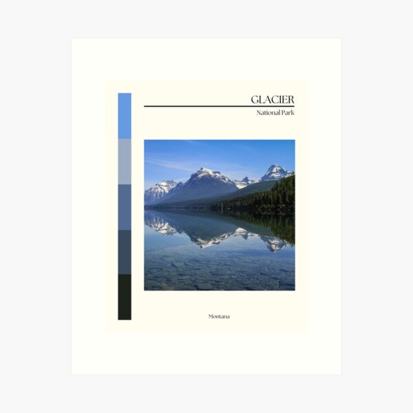 Item preview, Glacier National Park poster designed and sold by Sampai811.
