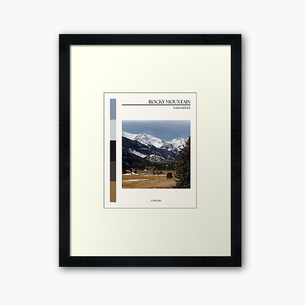 Item preview, Rocky Mountain National Park poster designed and sold by Sampai811.